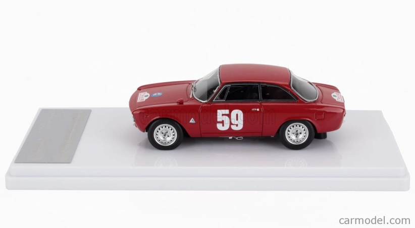 Tecnomodel Alfa romeo Giulia 1600 Sprint Gta N 59 Rally Tour De Corse 1965 Lucien Bianchi - Georges Harris 1:43 červená