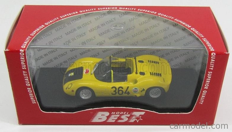 Najlepší model Fiat Abarth 1000sp Spider N 364 Rovereto-asiago 1971 M.baldo 1:43 Yellow