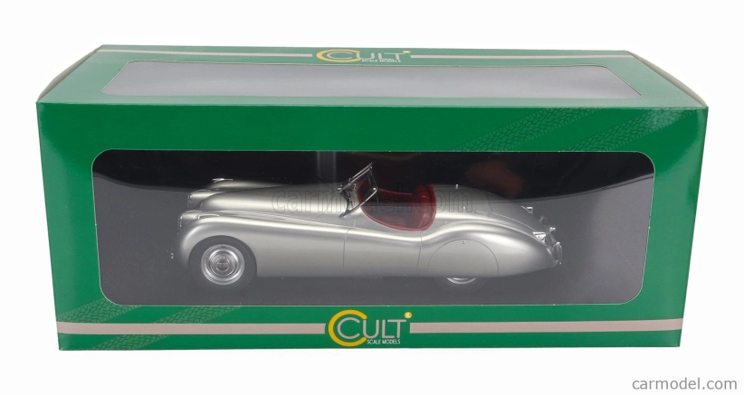 Modely Jaguar Xk120 Ots Spider Cabriolet Open 1948 1:18 Strieborná