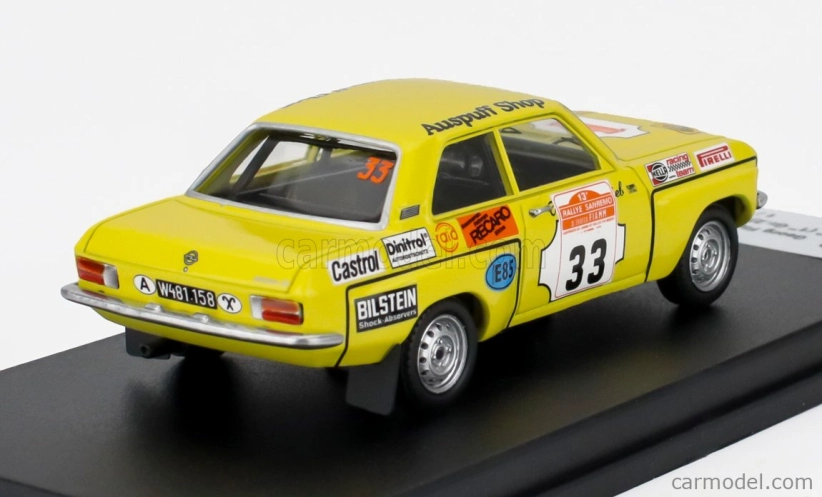Trofeu Opel Ascona (night Version) N 33 Winner Gr.2 Rally Sanremo 1975 Georg Fischer - Harald Gottlieb 1:43 Žlutá