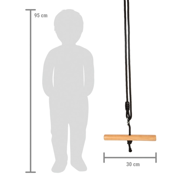 malá noha Trapézová hojdačka Black Line