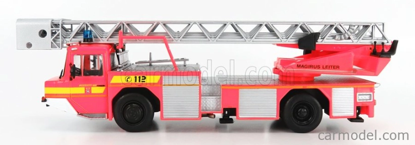 Edicola Iveco Magirus Dla-k 23-12 Scala Ladder Truck Germany 2003 1:43 Červená Stříbrná