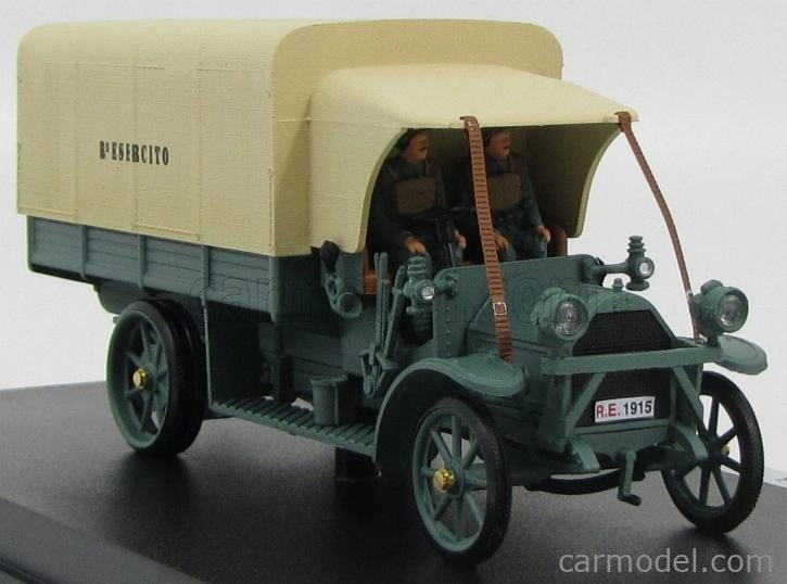 Rio-models Fiat 18bl Truck Telonato Esercito Italiano 1915 - 100th Anniversary La Grande Guerra 1:43 Vojenská Zelená