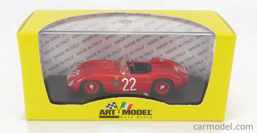 Art-model Ferrari 500 Tr Ch.0608 3rd N 22 Circuito 1957 G.munaron 1:43 Červená