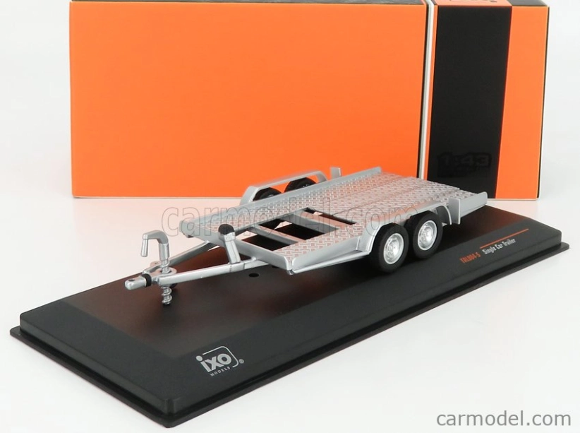 Ixo-models Príslušenstvo Carrello Trasporto Auto - Príves na prepravu áut Strieborné kolesá - auto nie je súčasťou balenia 1:43 Silver Black