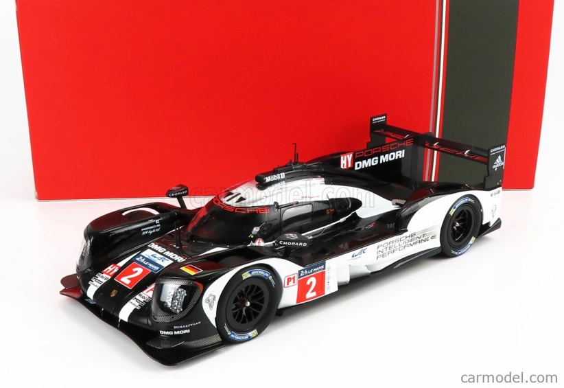 Ixo-models Porsche 919 Hybrid 2.0l Turbo Team Porsche N 2 Winner 24h Le Mans 2016 R.dumas - N.jani - M.lieb 1:18 Black White