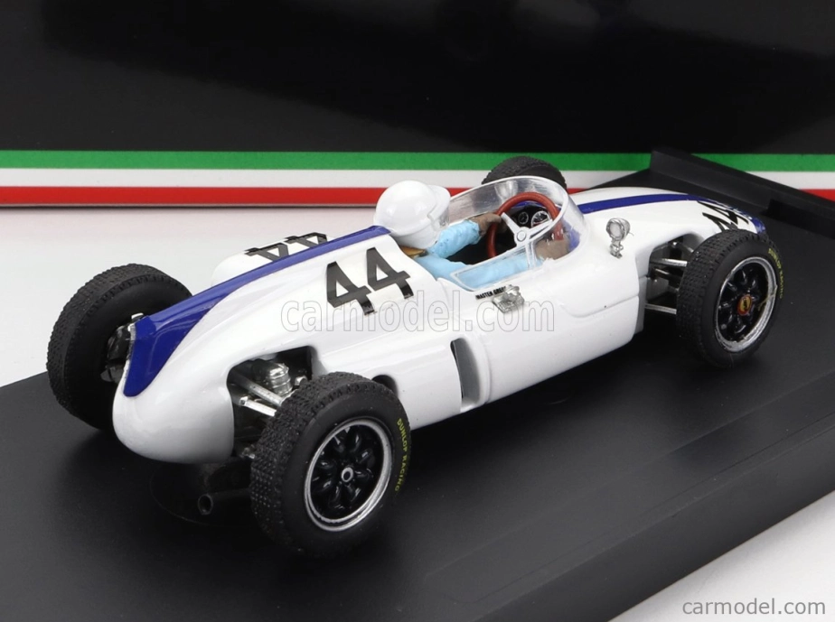 Brumm Cooper F1 T56 N 44 Belgium Gp 1961 M.gregory - With Driver Figure 1:43 Bílá Modrá
