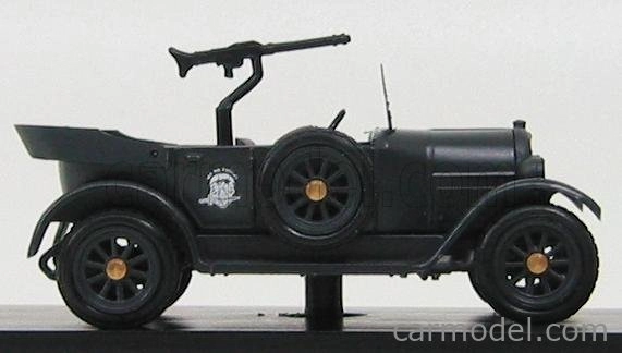 Rio-models Fiat 501 Open Repubblica Di Salo' - Me Ne Frego 1944 1:43 Matt Black