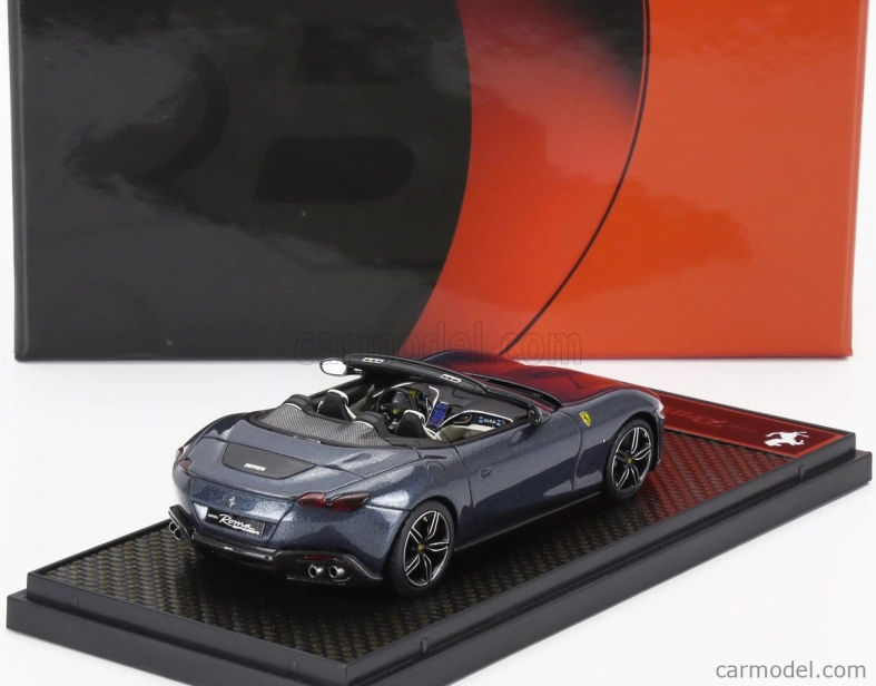 Bbr-models Ferrari Roma Spider Open 2020 1:43 Blu Roma - Blue Met