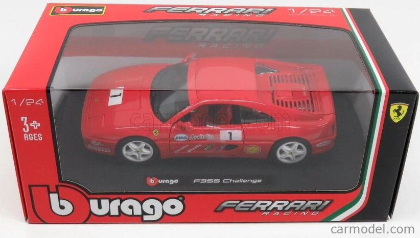 Bburago Ferrari F355 Challenge 1:24 červená