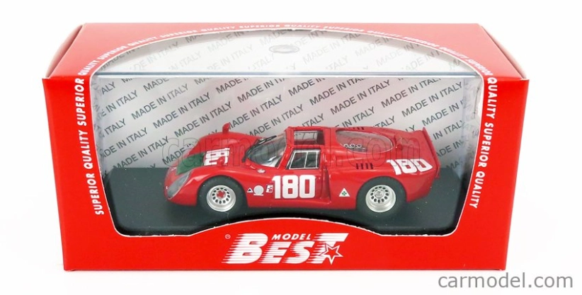 Najlepší model Alfa romeo 33.2 N 180 Targa Florio 1969 I.galli - N.giunti 1:43 Red