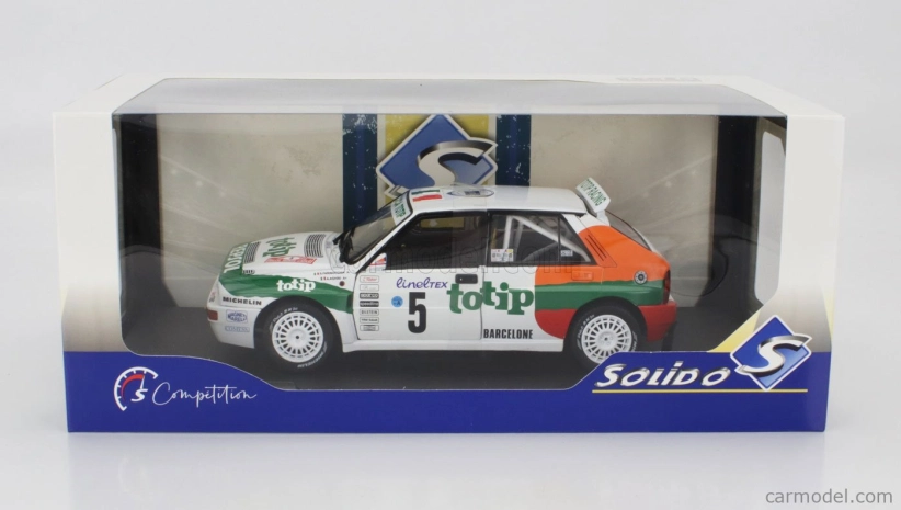Solido Lancia Delta Hf Integrale Evo Jolly Club Totip Repsol N 5 Rally Montecarlo 1993 Andrea Aghini - Sauro Farnocchia 1:18 Bílá Oranžová Zelená