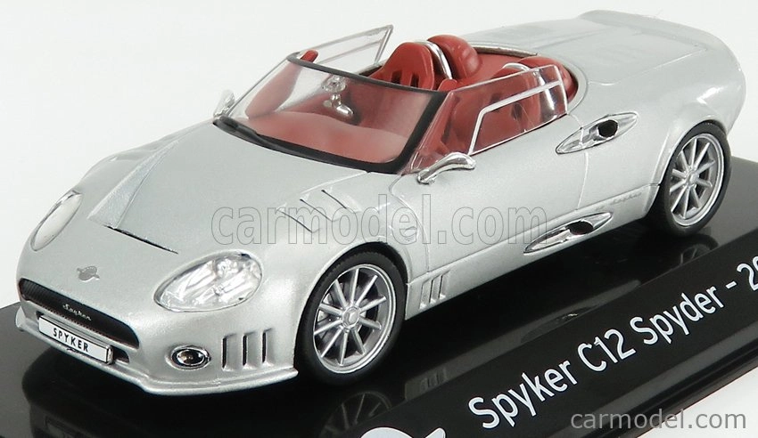 Edicola Spyker C12 Spyder 2008 - Con Vetrina - S vitrínou 1:43 Silver