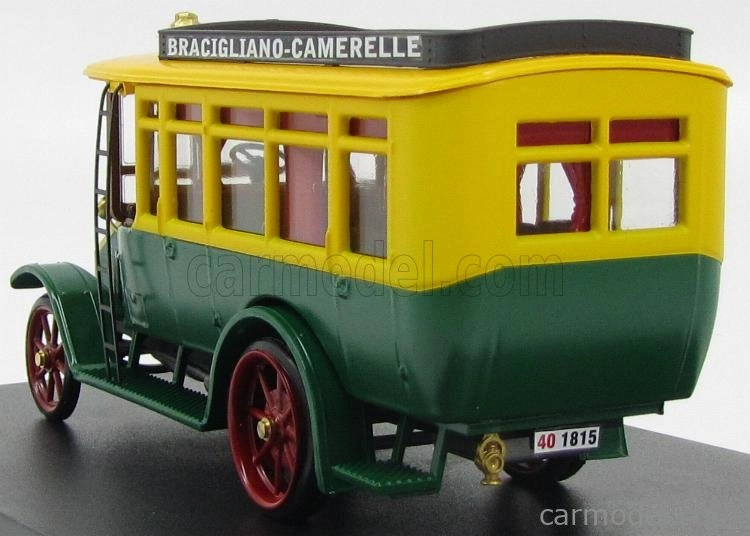Rio-models Fiat 18bl Bus Bracigiano - Camarelle 1916 1:43 Zeleno-žltá