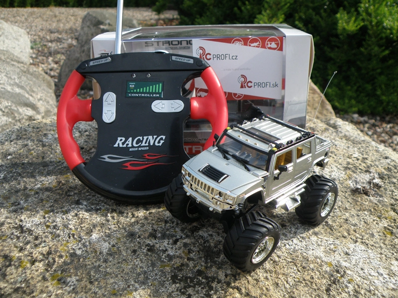 Mini RC Monster Truck, strieborná