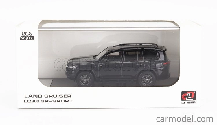 Lcd-model Toyota Land Cruiser Lc300-gr Sport 2022 1:64 Black