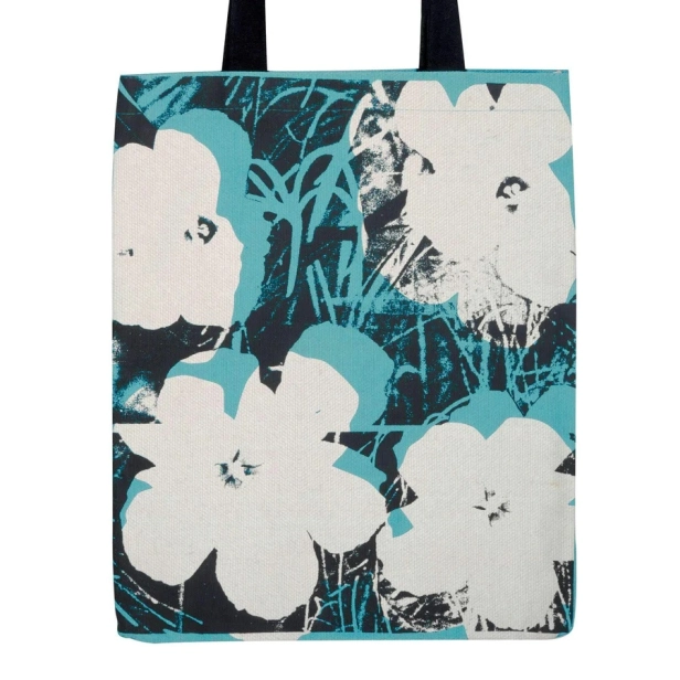 Galison Plátenná taška Flowers Andy Warhol