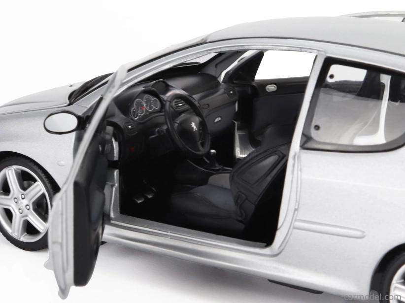 Norev Peugeot 206 Rc 2003 1:18 Hliníkové Stříbro