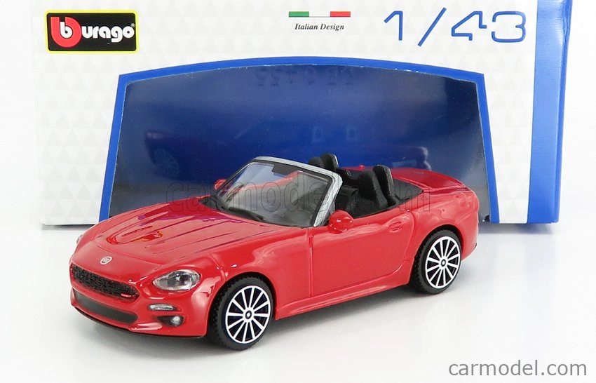 BAZAR - Bburago Fiat 124 Spider 2016 1:43 Red