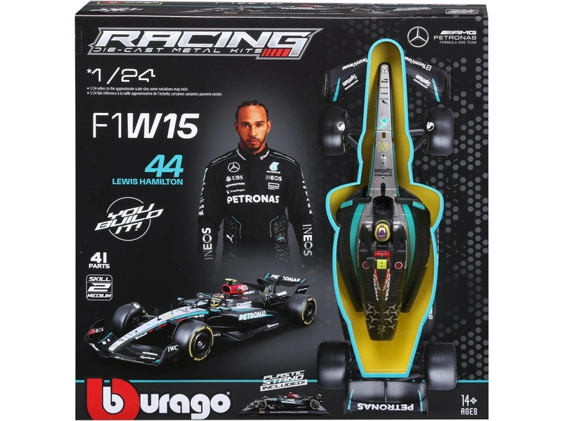 Bburago Mercedes-AMG Petronas W15 (2024) 1:24 Kit #44 Hamilton