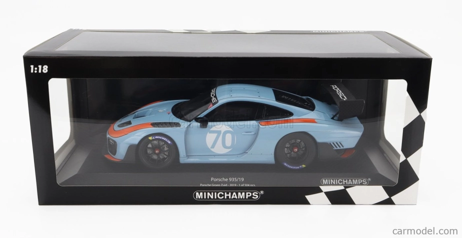 Minichamps Porsche 935/19 N 70 Gulf - Base 911 991-2 Gt2 Rs Coupe 2018 1:18