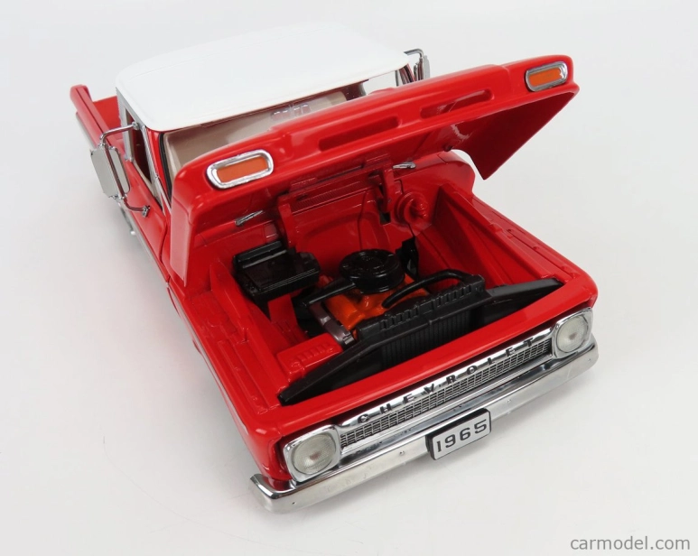 Sun-star Chevrolet C-10 Pick-up Lowrider 2-dverový 1965 1:18 Červená biela