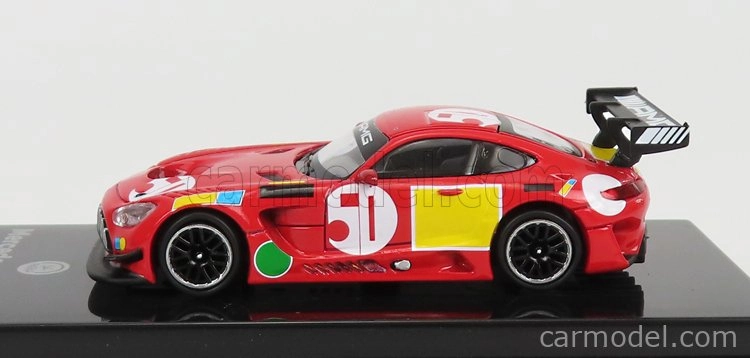 Paragon-models Mercedes Benz Amg Gt3 Evo N 50 - 50. výročie Red Pig Livery 2022 1:64 červená