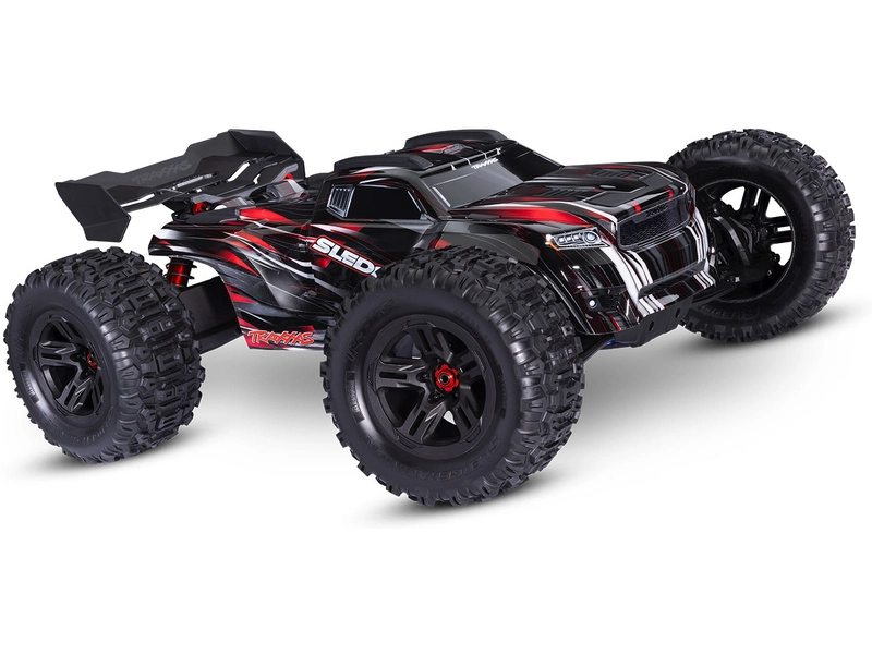 RC auto Traxxas Sledge s belted pneu 1:8 RTR, modrá