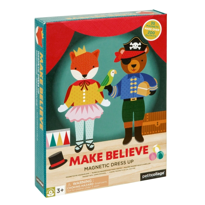 Petit Collage Magnetické puzzle zvieratká – poškodený obal