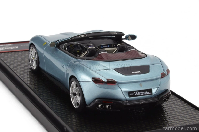 Bbr-models Ferrari Roma Spider Open 2020 1:43 Celeste Trevi - Light Blue Met