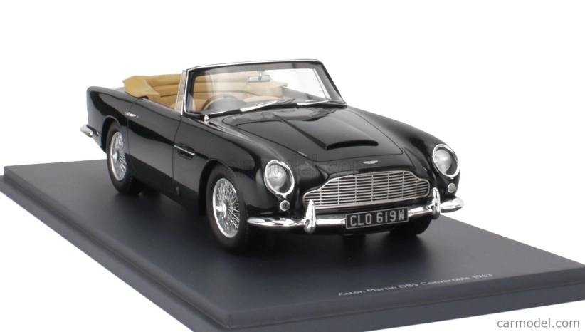 Schuco Aston martin Db5 Volante Cabriolet Open 1964 1:18 Grey Met