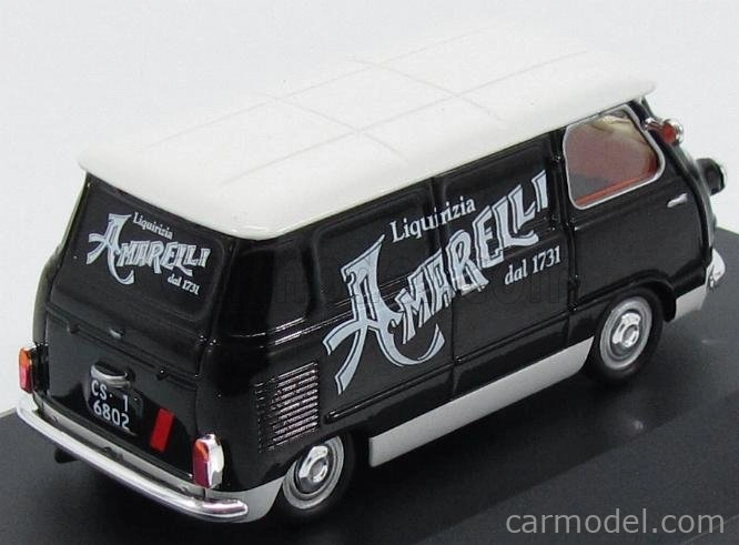 Edicola Fiat 600 Furgone Van 1958 - Liquirizia Amarelli 1:43 čierna biela