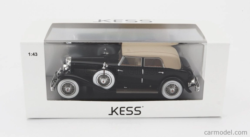 Kess-model Duesenberg Model J Torpedo Berline Rollston 1932 1:43 Čierna béžová