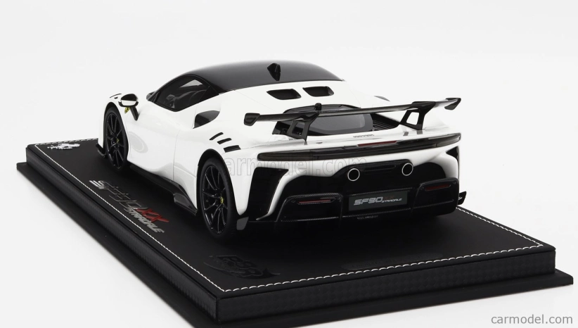 Bbr-models Ferrari Sf90 Xx Stradale 2024 - Con Vetrina - S vitrínou 1:18 Bianco Cervino - Biela čierna