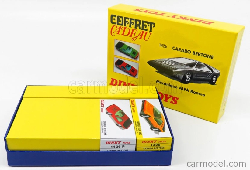 Edicola Alfa romeo Set 2x 33 Carabo Bertone 1968 - Coffret Box 1:43 Zelená červená