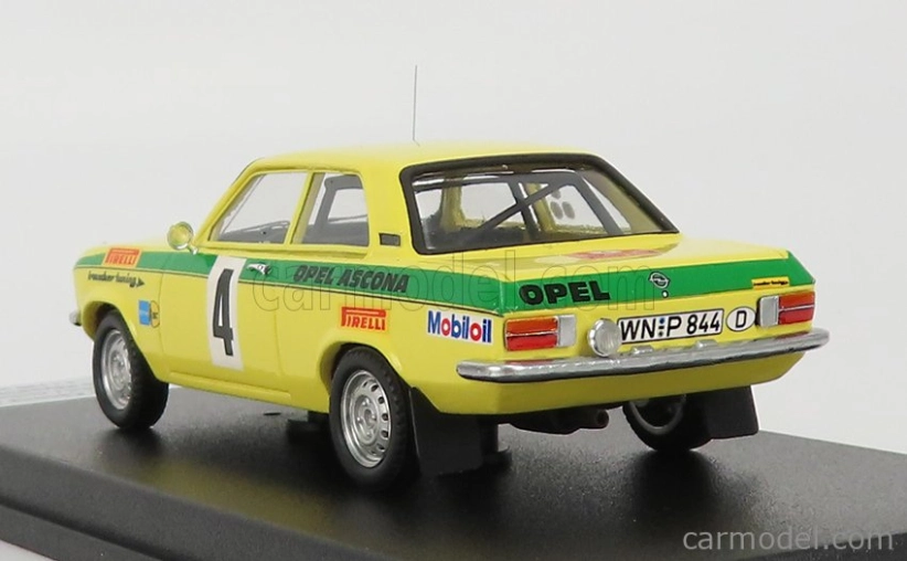 Trofeu Opel Ascona A (nočná verzia) N 4 Winner Rally Russelsheim 1973 W.rohrl - J.berger 1:43 Žltozelená