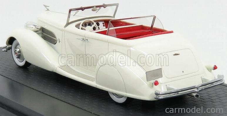Matrix scale models Duesenberg Sj 544-2570 Bohman & Schwartz Convertible Sedan 1936 1:43 Bílá