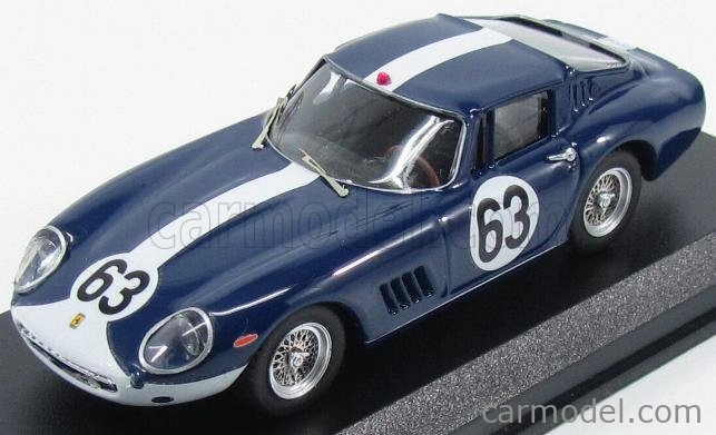 Najlepší model Ferrari 275 Gtb/4 Coupe N 63 Spa 1967 Vestey - Gaspar 1:43 Blue White
