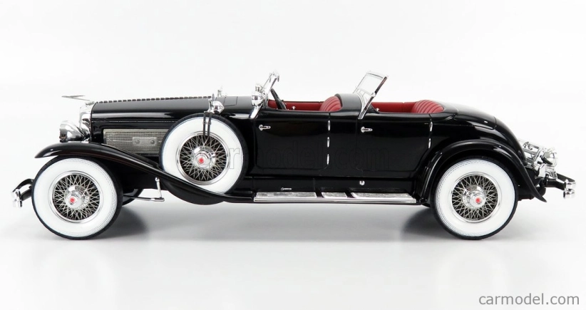Matrix scale models Duesenberg Sj 2608 Torpedo Pheaton Walker Cabriolet Open 1930 1:18 Black