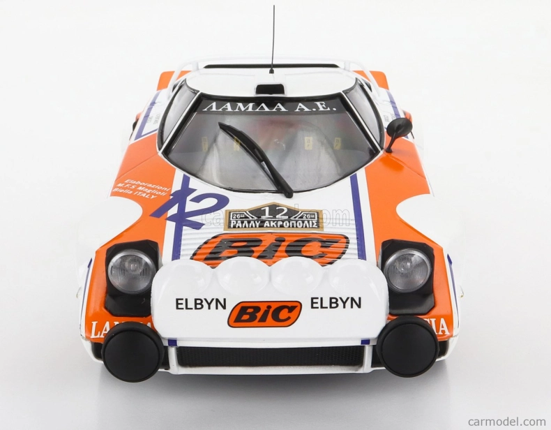 Minichamps Lancia Stratos Hf N 12 Rally Acropolis 1979 S.lambda - K.fertakis 1:18 Bílá Oranžová