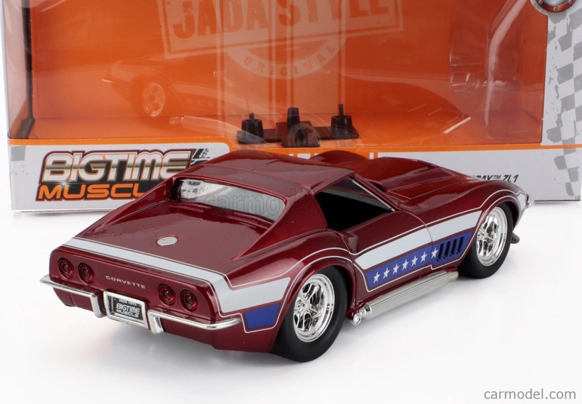 Jada Chevrolet Corvette Zl1 Stingray Coupe 1969 1:24 červená