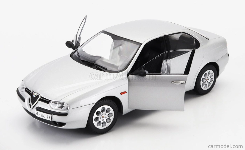 Mitica-diecast Alfa romeo 156 2.0 Twin Spark 1997 - Black Interior 1:18 Silver 612