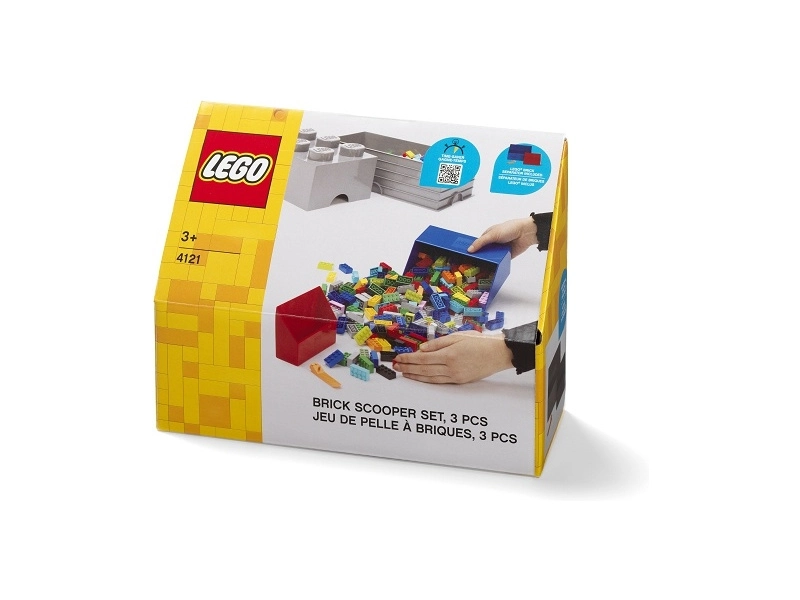 LEGO naberačka na kocky sivá/čierna, súprava 2 ks