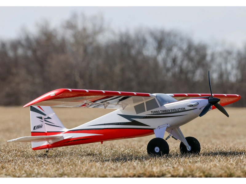 RC letadlo E-flite Turbo Timber Evolution 1.5m BNF Basic, plováky
