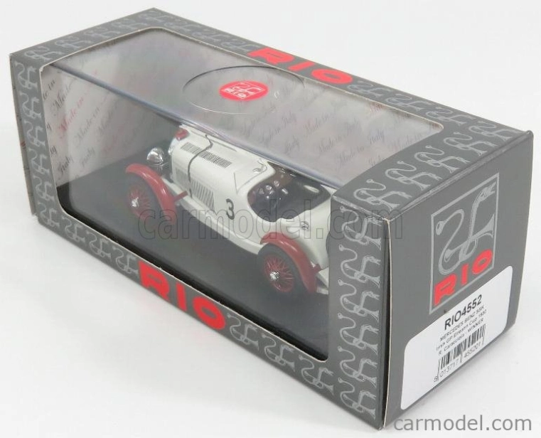 Rio-models Mercedes benz Ssk N 3 Winner Irish Gp 1930 R.caracciola 1:43 Bílé Bordeaux