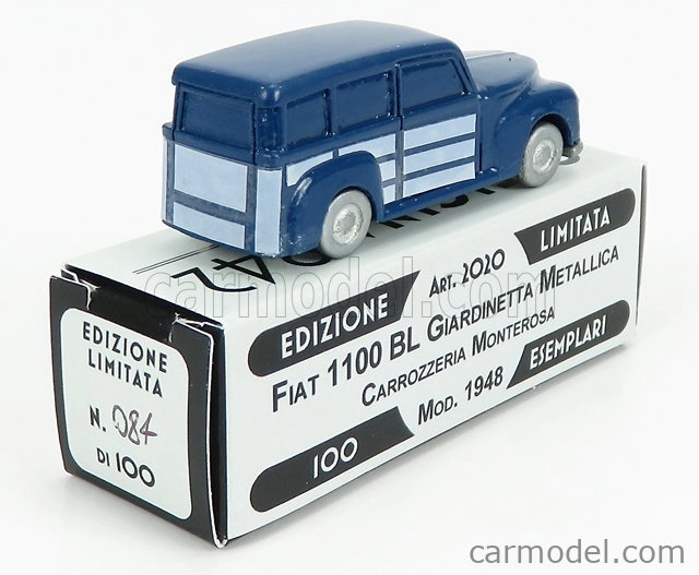 Officina-942 Fiat 1100 Bl Giardinetta Metallica Carrozzeria Monterosa 1958 1:76 2 Tones Blue