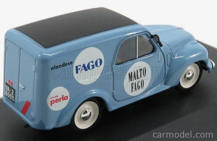 Edicola Fiat 500c Van Furgoncino Malto Fago 1950 1:43 svetlomodrá