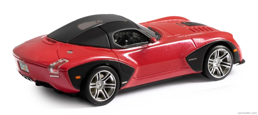 Esval model Devon Gtx - Without Spoiler 2010 1:43 Červená Černá