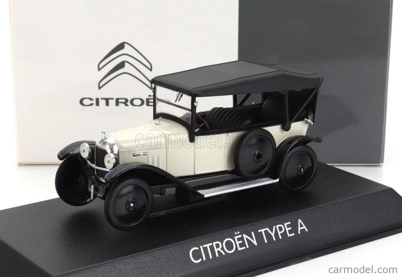 Norev Citroen Type A Cabriolet Closed 1919 1:43 Beige Black