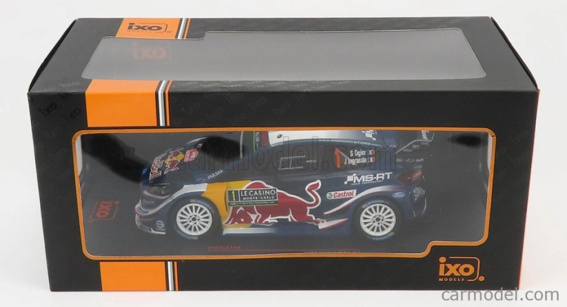 Ixo-models Ford england Fiesta Wrc Red Bull N 1 Winner Rally Montecarlo 2018 S.ogier - J.ingrassia 1:24 Modrá žltá červená